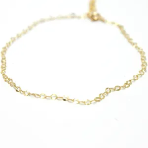 Delicate Dapped Cable Anklet