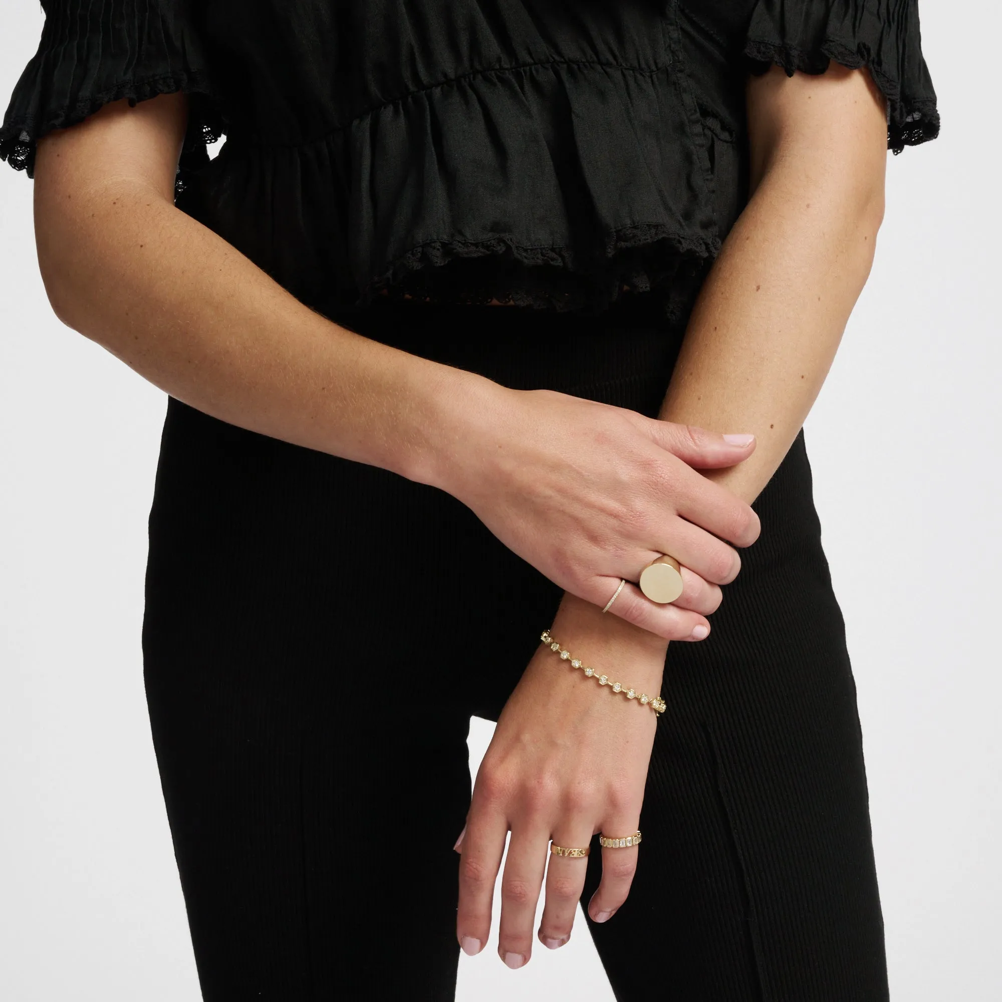 Diamond Hex Tennis Bracelet