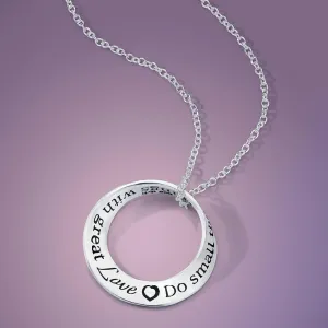 Do Small Things With Great Love - Mother Teresa Necklace