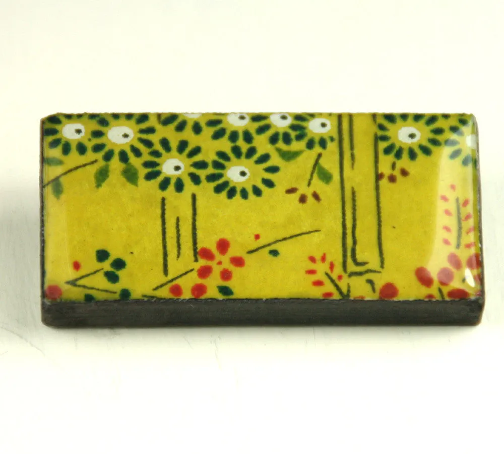 Domino Brooch - Bamboo