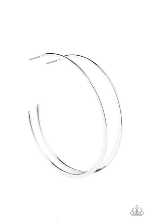 Don't Lose Your Edge Silver Paparazzi Earrings