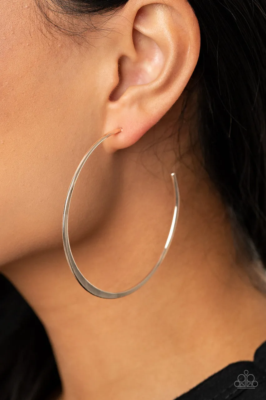 Don't Lose Your Edge Silver Paparazzi Earrings