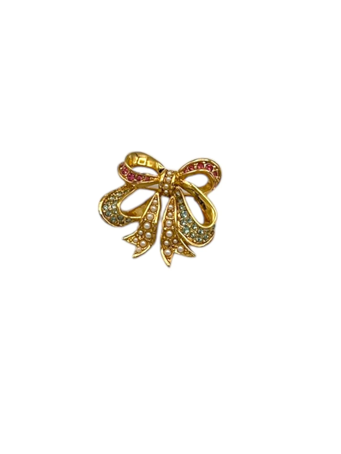 D'Orlan Bijoux Petite Feminine Bow Brooch