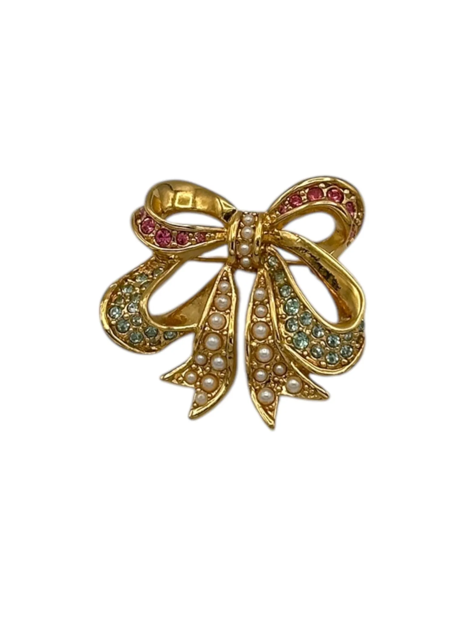 D'Orlan Bijoux Petite Feminine Bow Brooch
