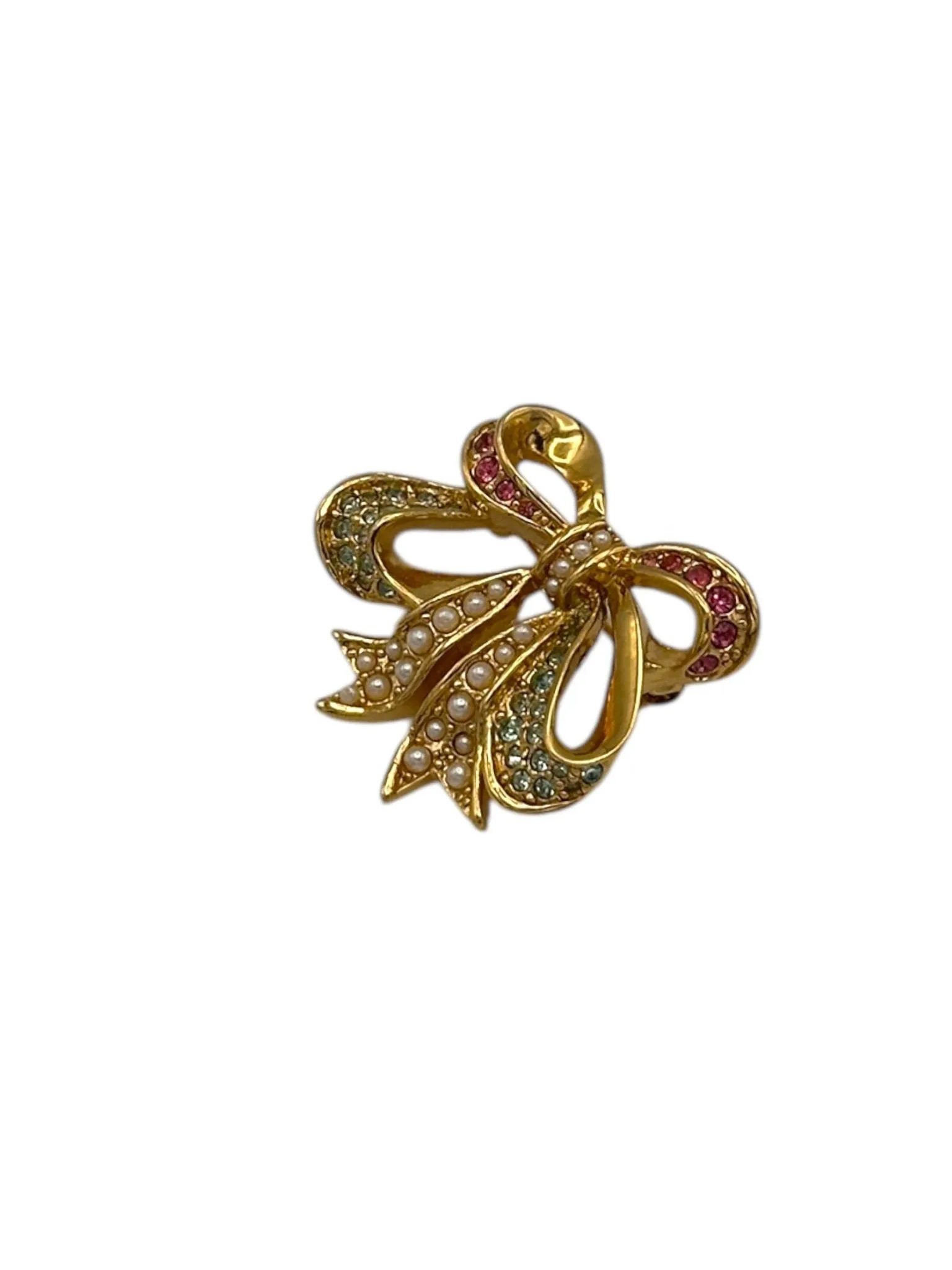 D'Orlan Bijoux Petite Feminine Bow Brooch