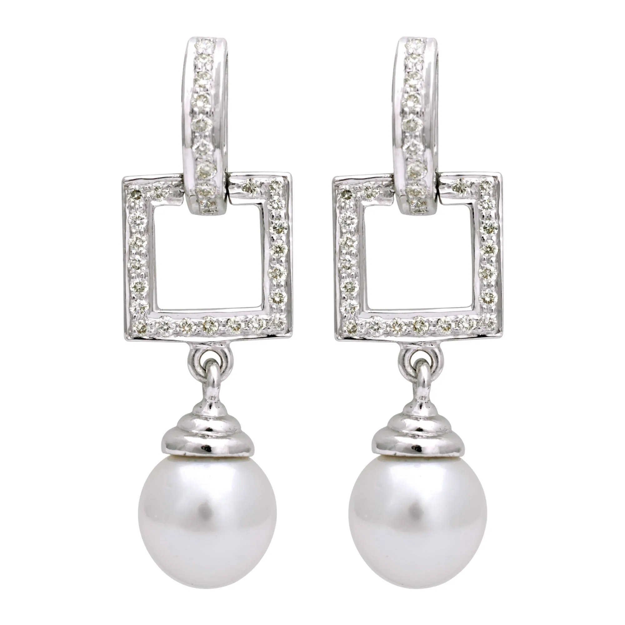 Earrings-  South Sea Pearl And Diamond (143HS)