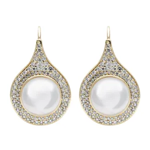 Earrings - South Sea Pearl And Diamond