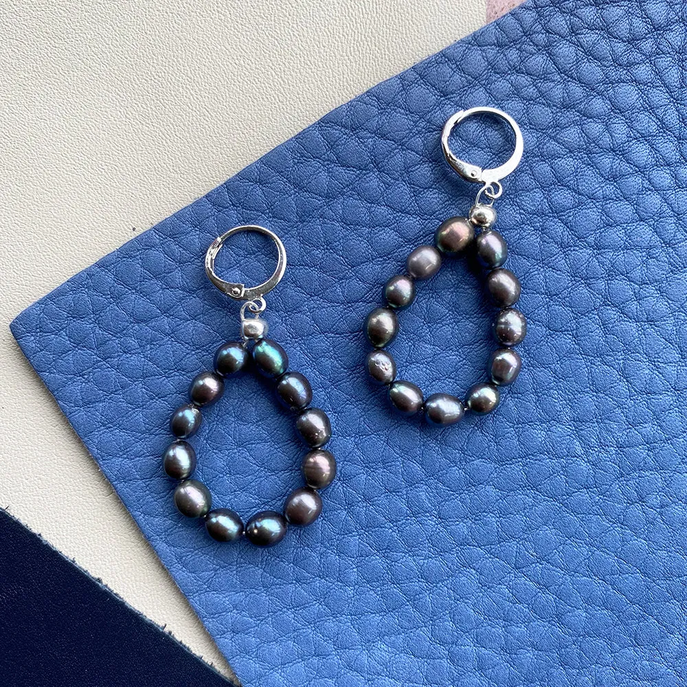 Elegant Freshwater Pearl Drop Earrings - Various Colors