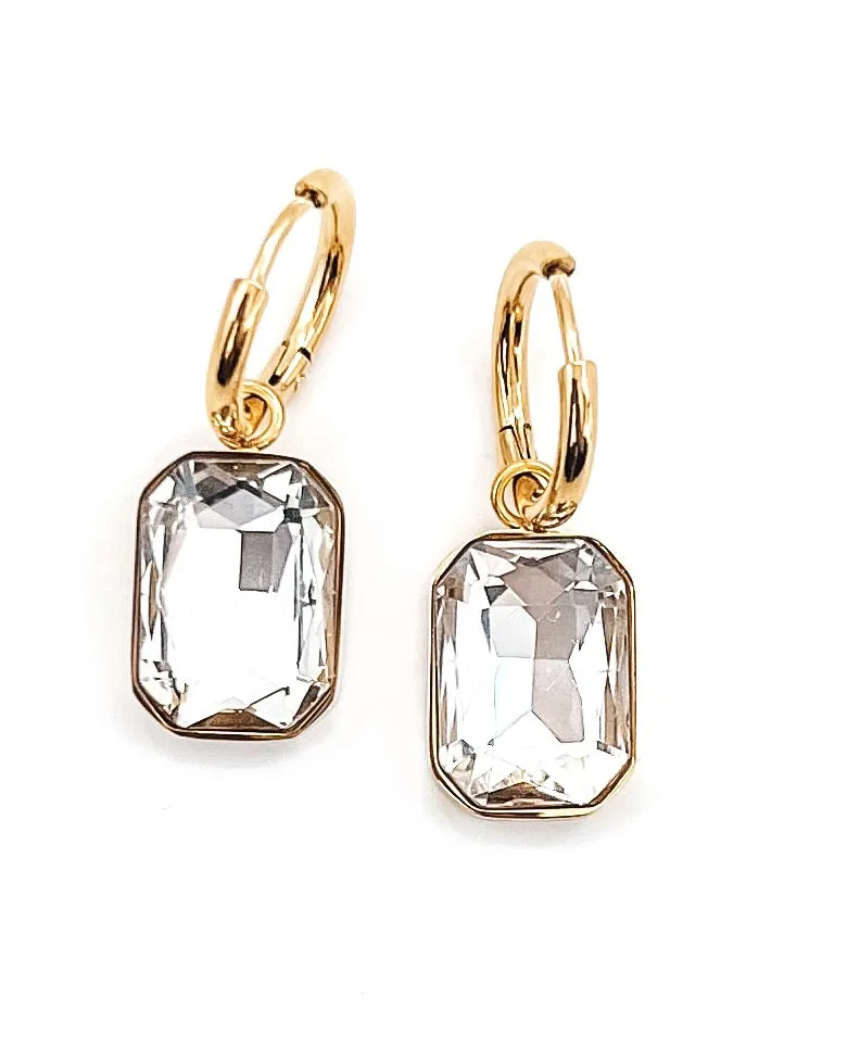 Elio Jewel Hoop Earrings || Choose Color