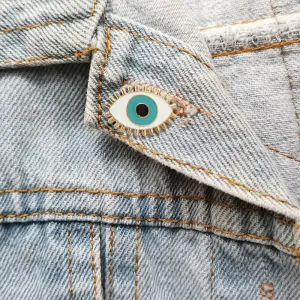 Enchanting Neo-Gothic Evil Eye Brooches: A Fashionable Statement for Men