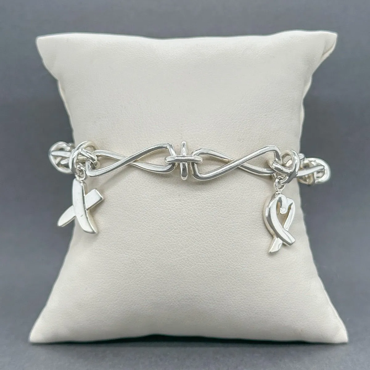 Estate Tiffany & Co. SS Infinity Link Charm Bracelet