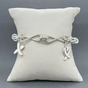 Estate Tiffany & Co. SS Infinity Link Charm Bracelet