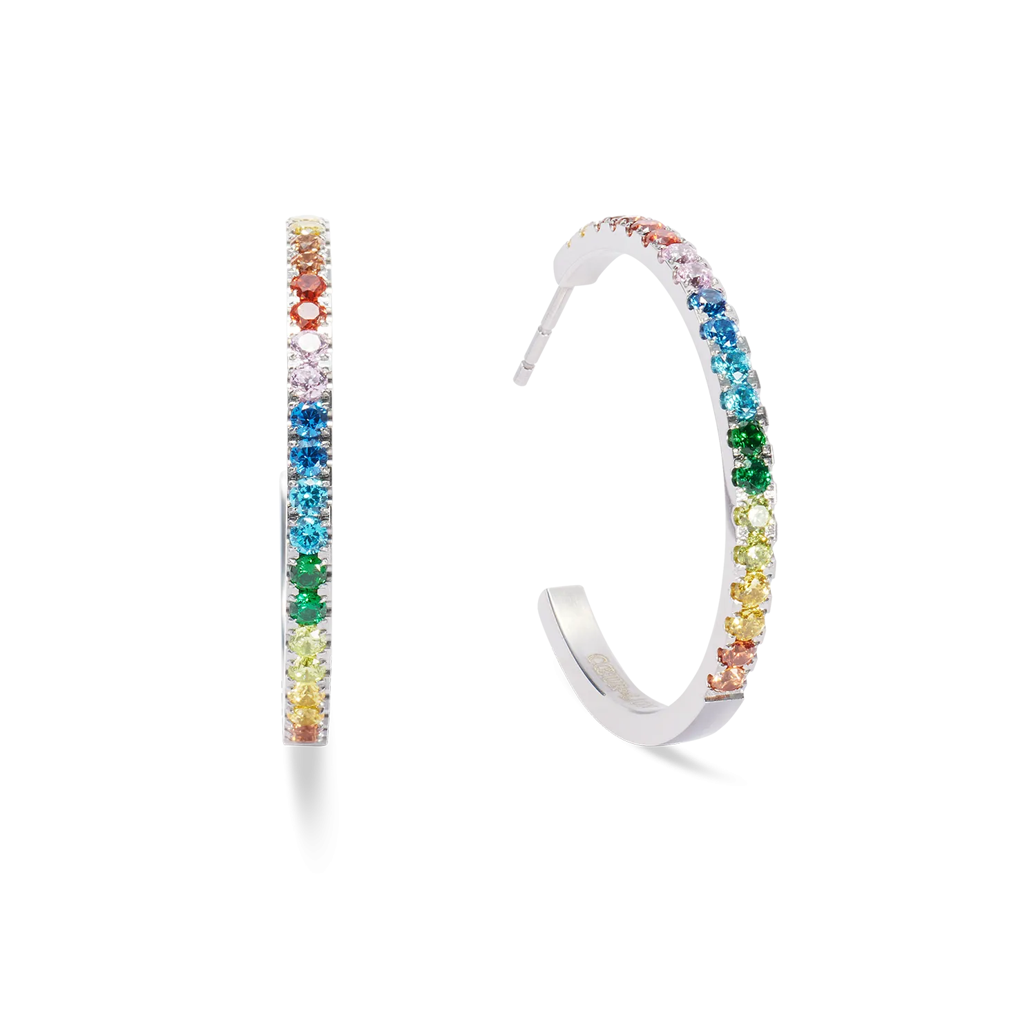 Eternal Love Hoop big silver-multicolour