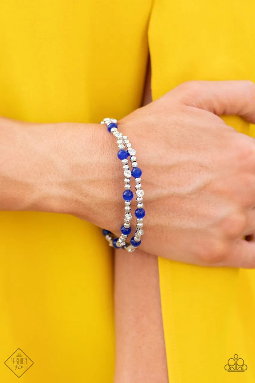 Ethereally Entangled Blue Paparazzi Bracelet