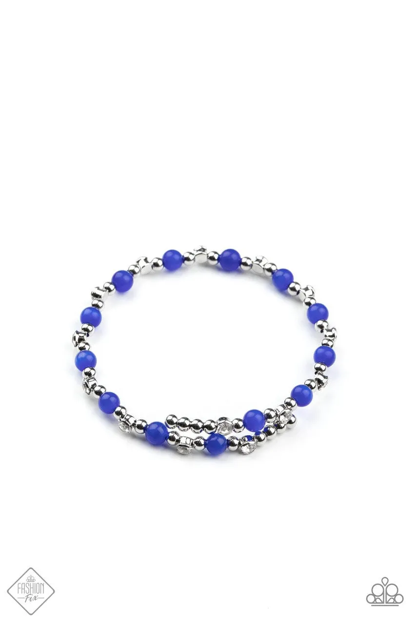 Ethereally Entangled Blue Paparazzi Bracelet