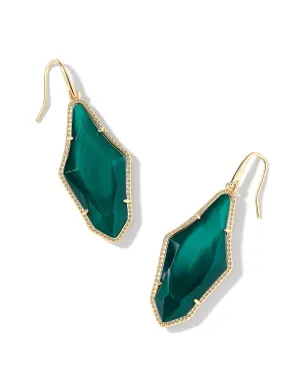 Evelyn Drop Earring - Green MOP