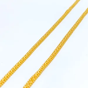 Exclusive Chic 22K Gold Flat Anklet Pair