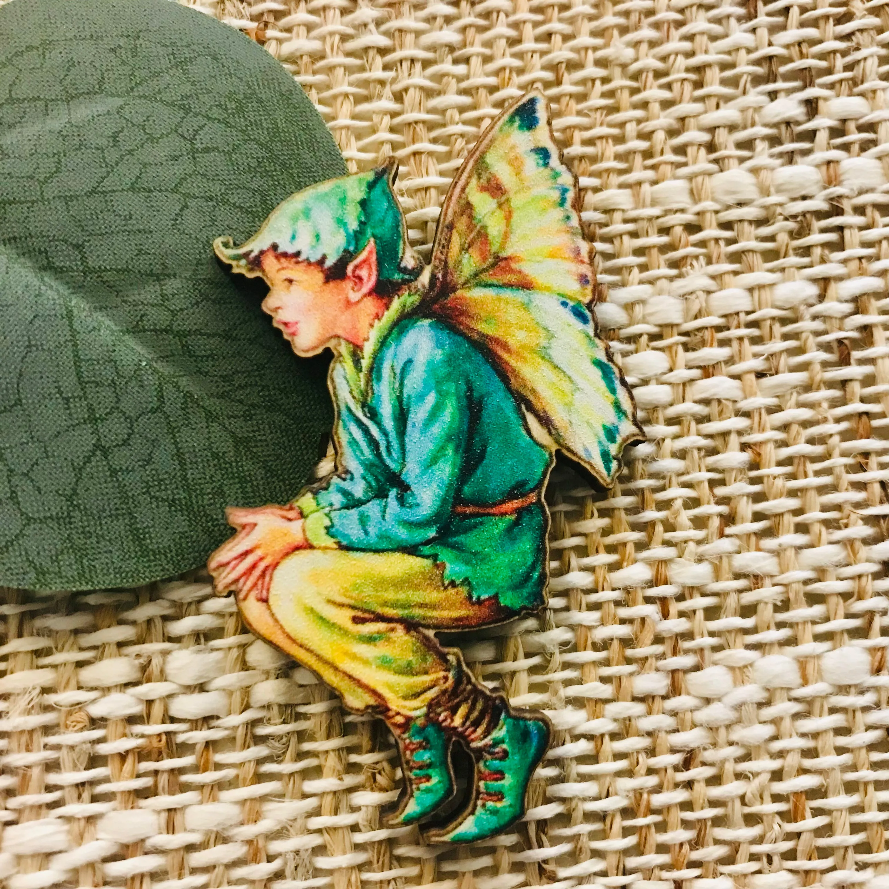 Fairy Wood Brooches