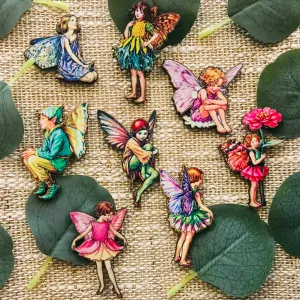 Fairy Wood Brooches