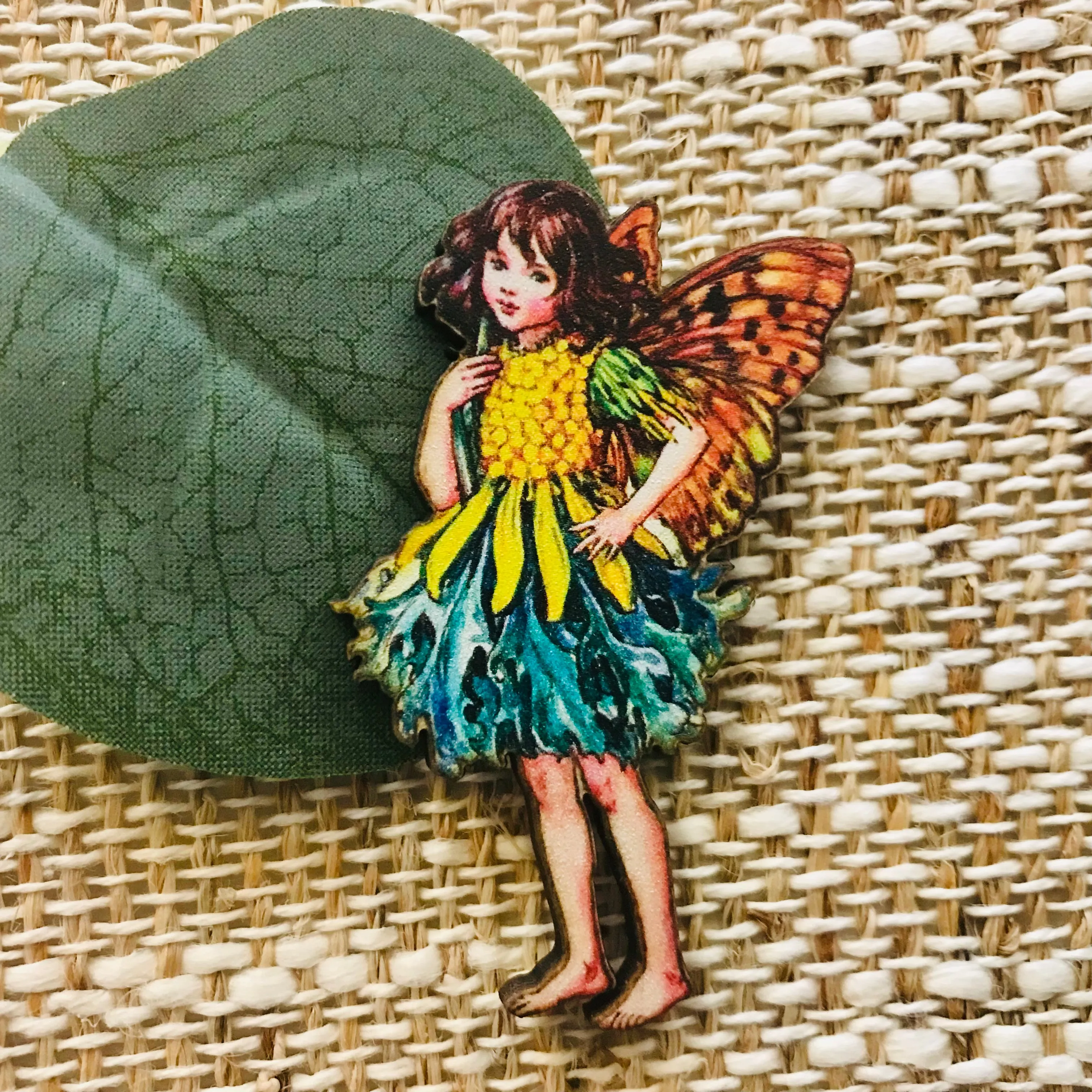 Fairy Wood Brooches