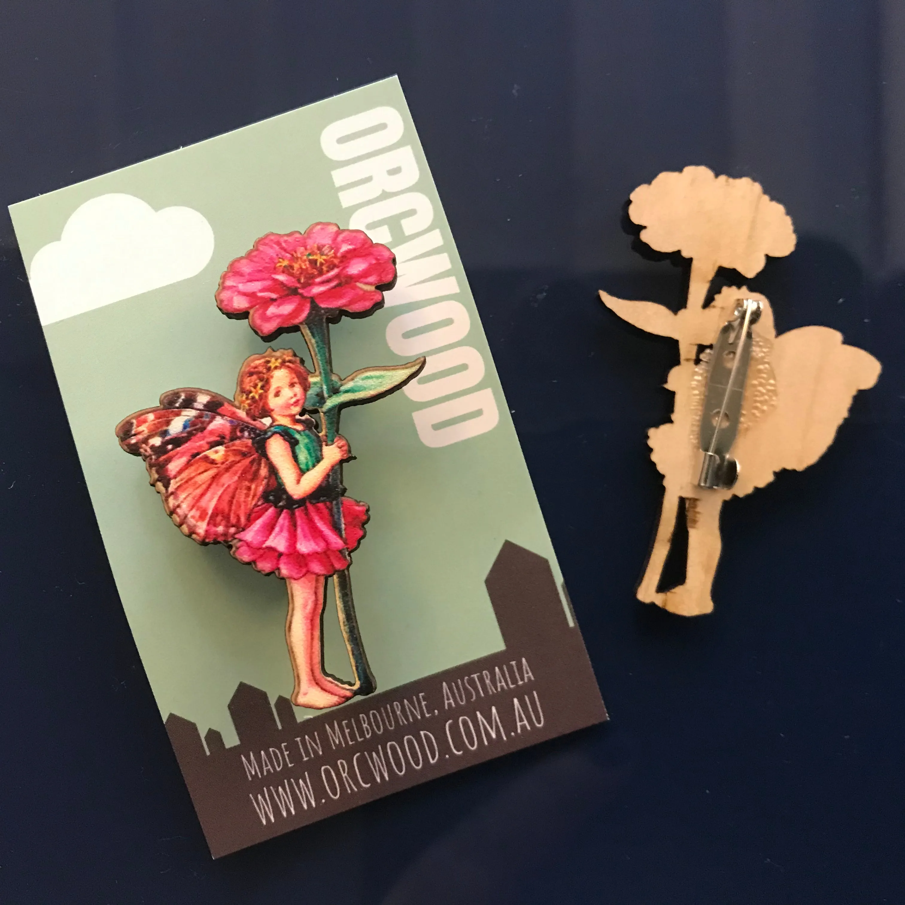 Fairy Wood Brooches