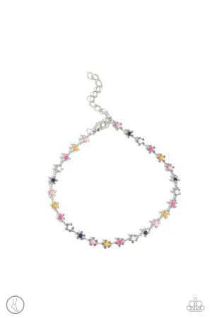 Familiar Florals - Multi - Colorful Daisy Flower Paparazzi Anklet