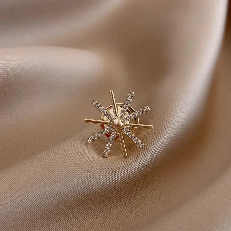 Fashion Bow and Flower Brooch Set