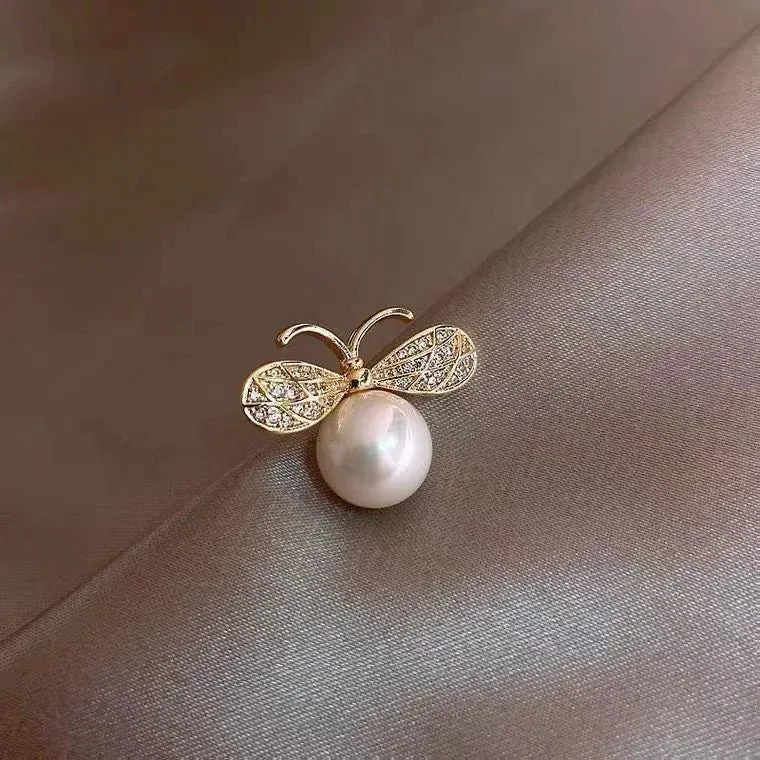 Fashion Bow and Flower Brooch Set
