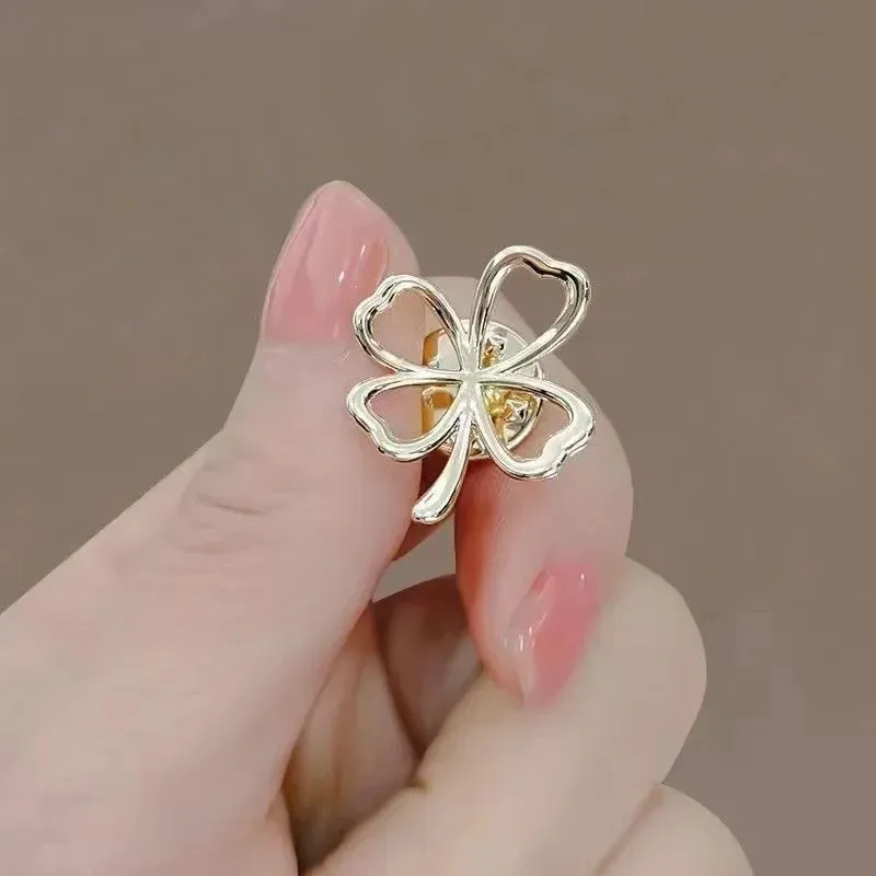 Fashion Bow and Flower Brooch Set