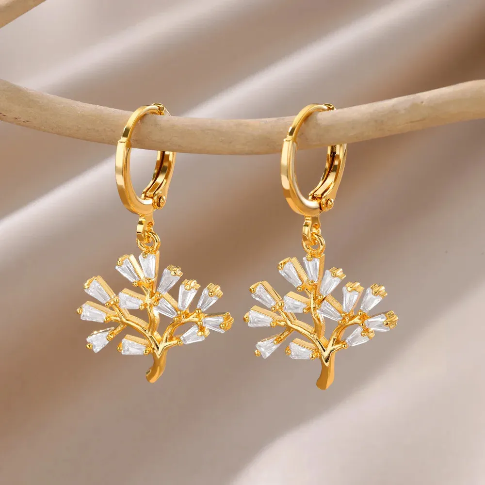 Fashion Circle Imitation Pearl Drop Earrings for Women Gold Color Stainless Steel Round Geometric Hoop Earring Wedding Jewelry