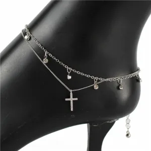 Fashion Cross Anklets Made In Korea