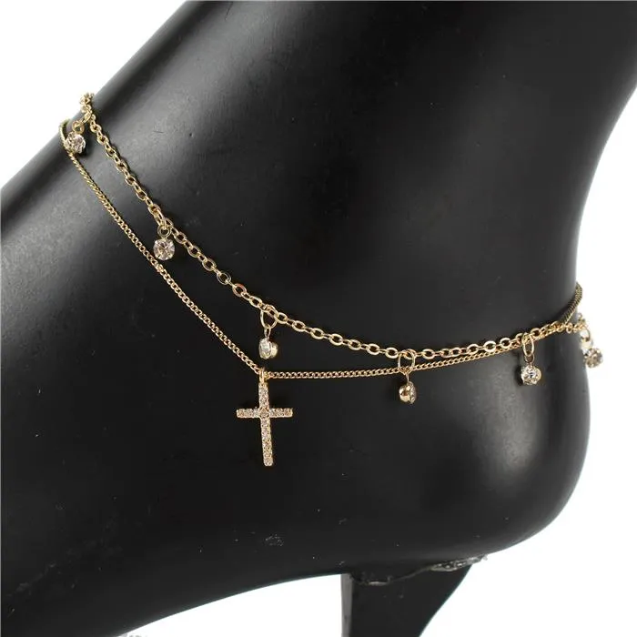 Fashion Cross Anklets Made In Korea