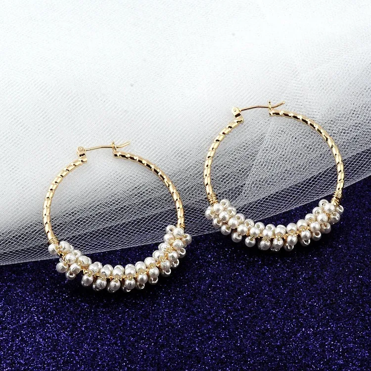 Fashion Letter Hollow Earrings