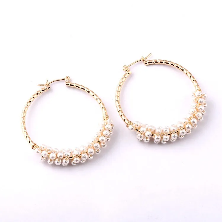 Fashion Letter Hollow Earrings