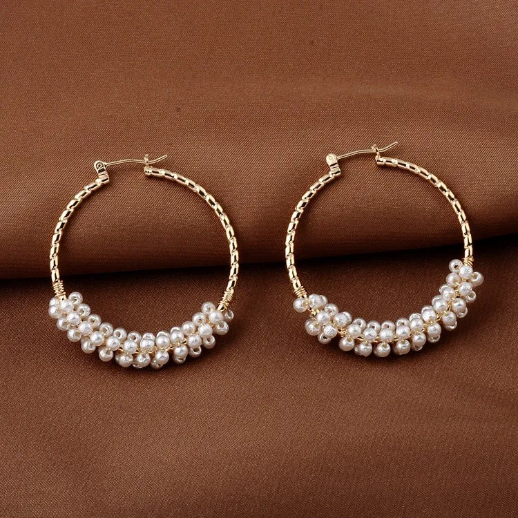 Fashion Letter Hollow Earrings