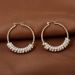 Fashion Letter Hollow Earrings
