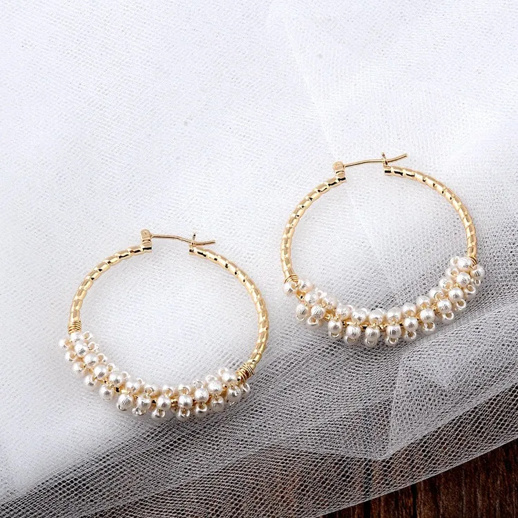 Fashion Letter Hollow Earrings