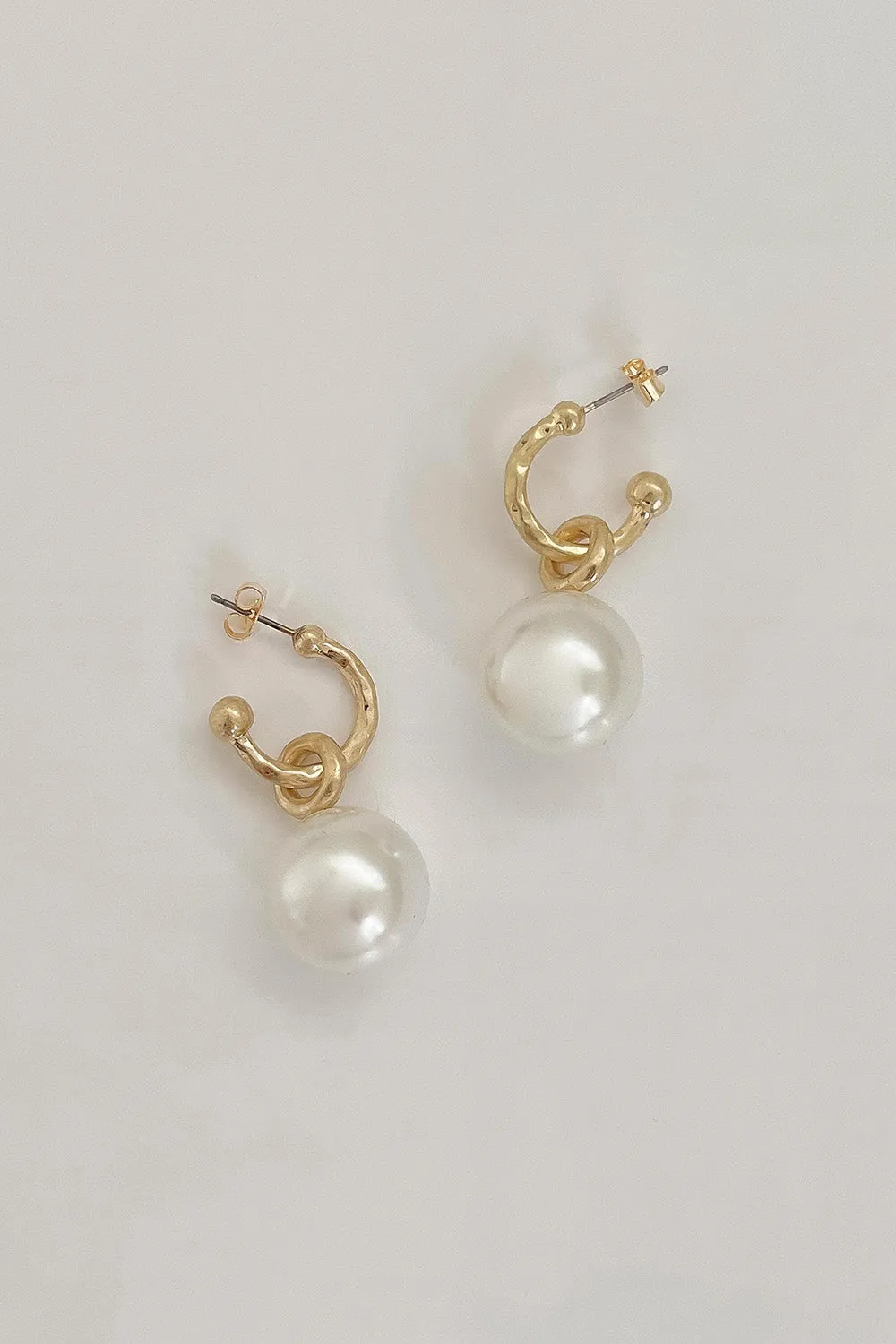 Faux Pearl Ringering Earrings