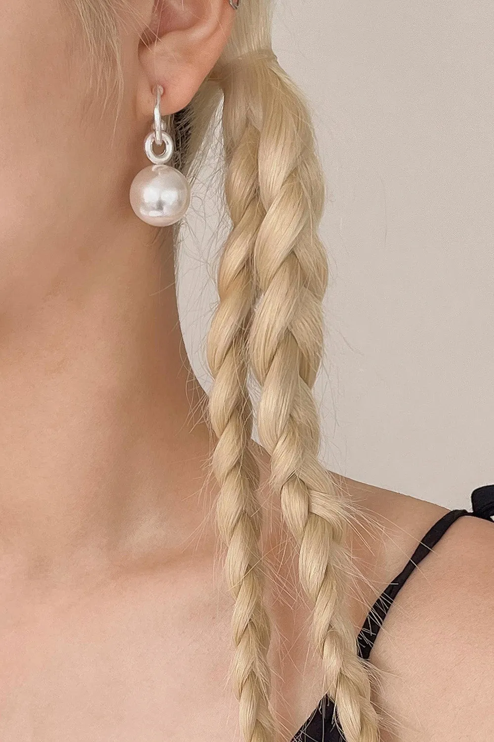 Faux Pearl Ringering Earrings