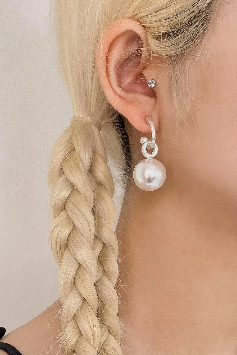 Faux Pearl Ringering Earrings