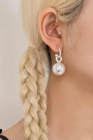 Faux Pearl Ringering Earrings