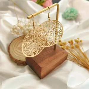 Filigree Disc Earring