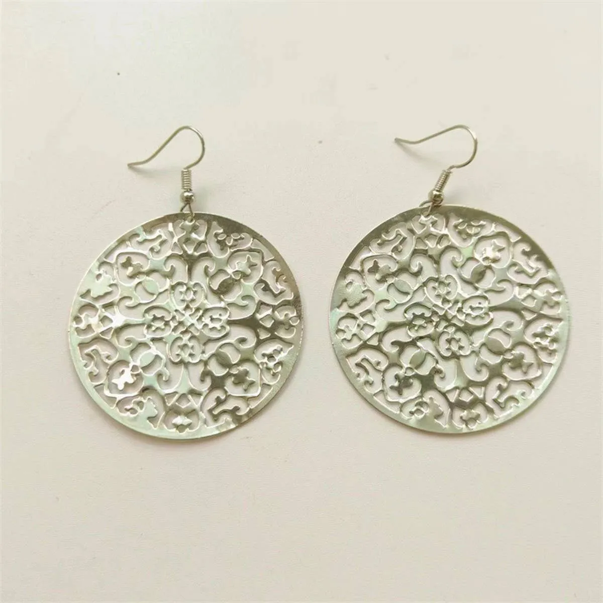 Filigree Disc Earring