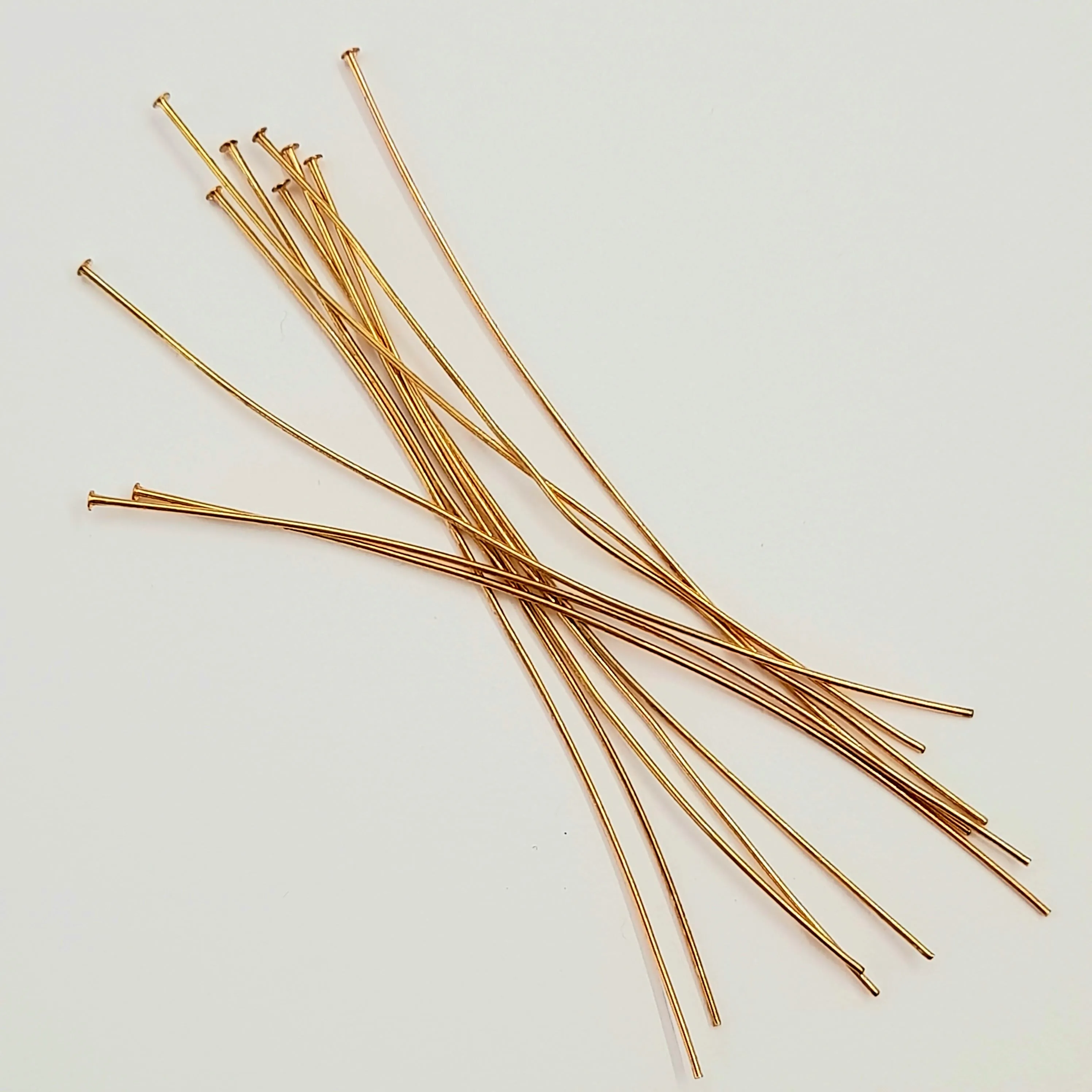 Findings - 80mm Wire Head Pin Gold