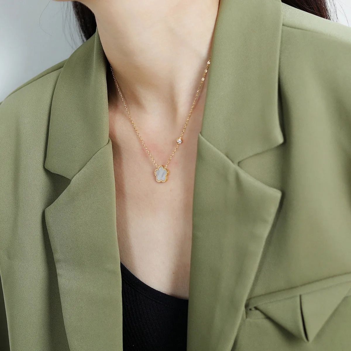 Five Clover Necklace for Women