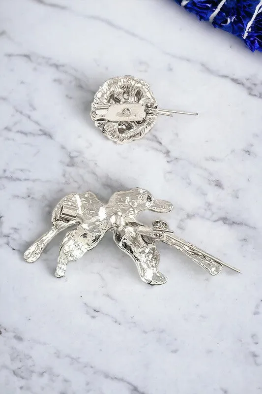 Floral Brooch Set