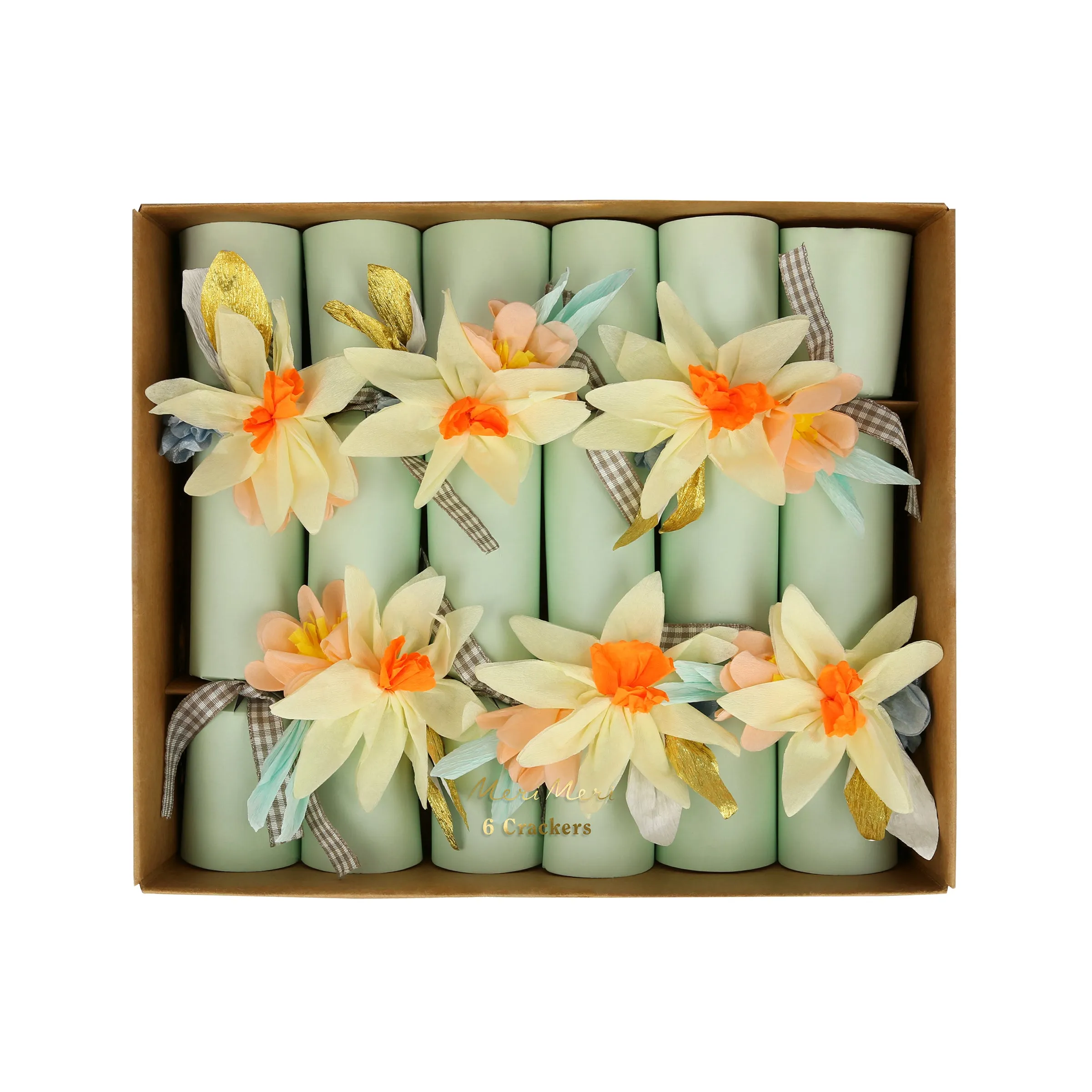 Floral Crackers, Pack of 6