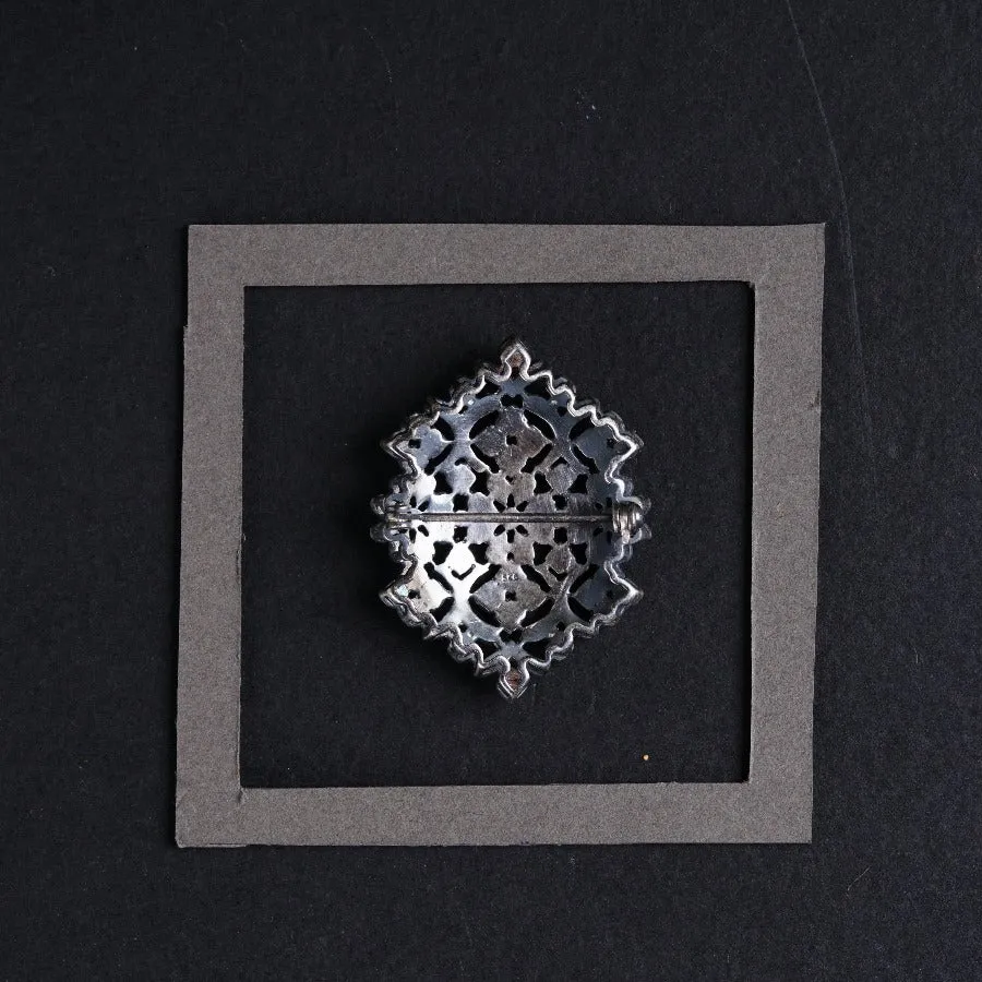 Floral Pentagon Brooch