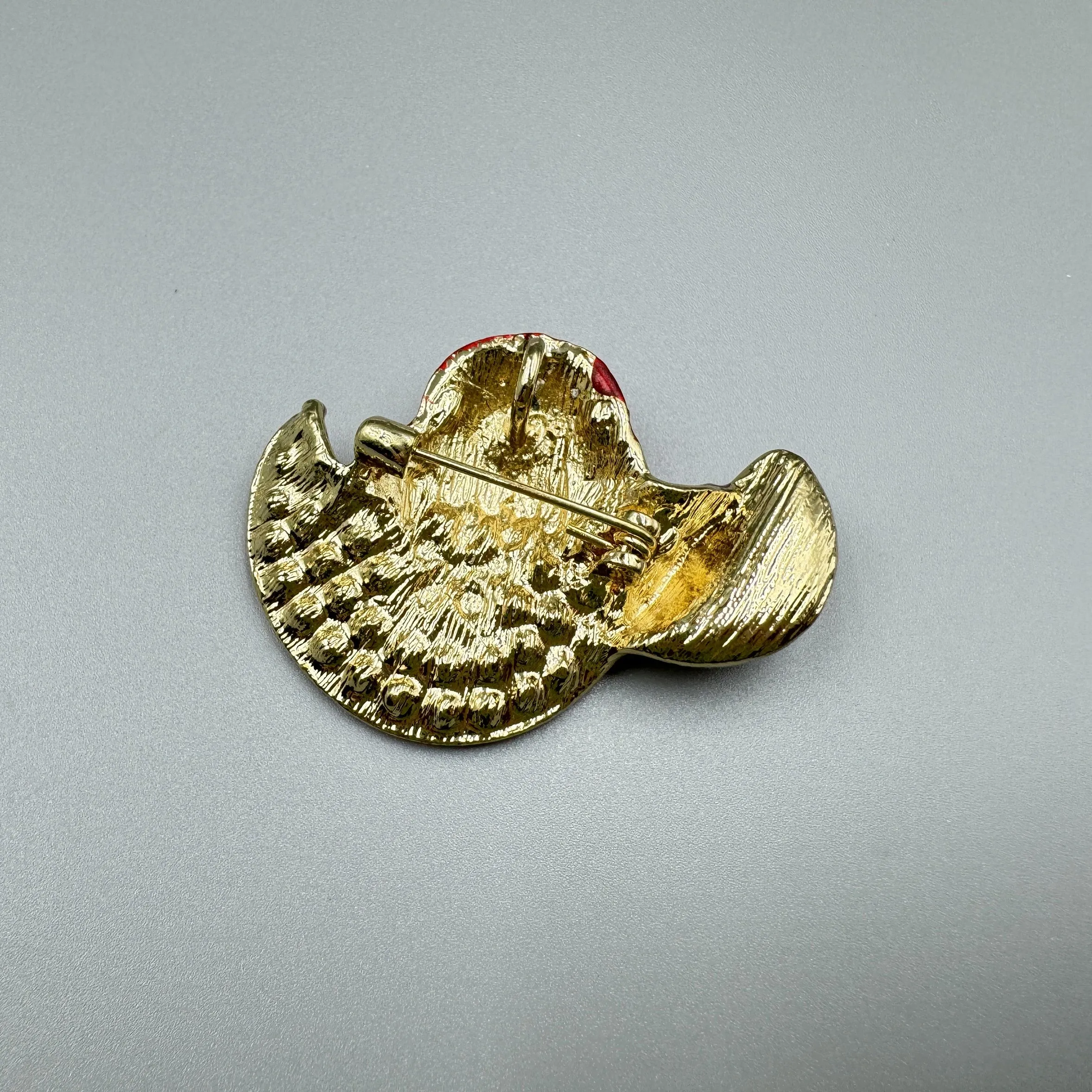 Flower Hat Rhinestone Pin PA5027