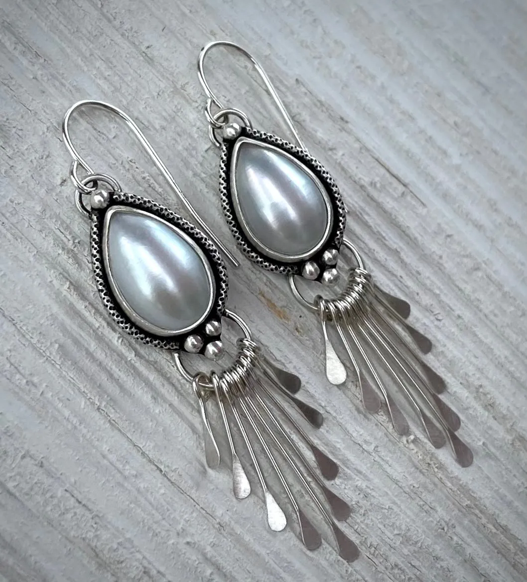 Freshwater Pearl Fringe Earrings
